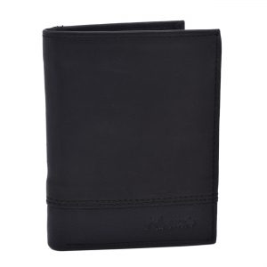 Pánska kožená peňaženka čierna