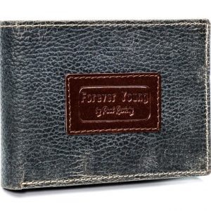 Kožená šedá pánska peňaženka v krabičke RFID Forever Young
