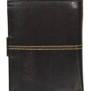 Čokoládovo hnedá pánska kožená peňaženka RFID so zápinkou v krabičke GROSSO