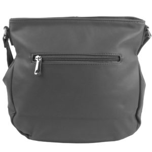 Šedá stredne veľká crossbody dámska kabelka 5049-BB