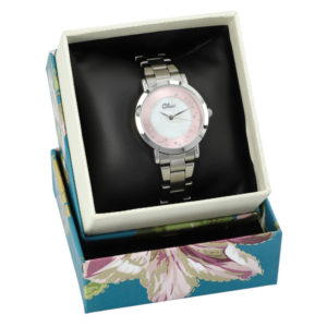 Strieborné náramkové dámske hodinky v krabičke Gluci CC15231
