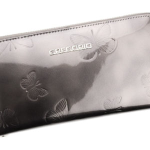 Gregorio luxusná sivá dámska kožená peňaženka v darčekovej krabičke