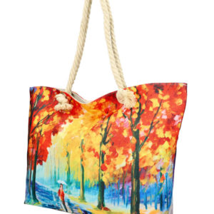 Veľká plážová taška v maľovanom dizajne multicolor HB003