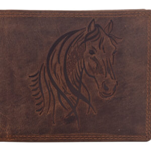 Pánska peňaženka MERCUCIO svetlohnedá embos kôň 2911908