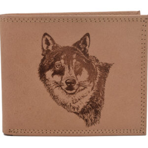 Pánska peňaženka MERCUCIO natural vzor 2 vlk hlava 2911911