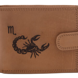 Pánska peňaženka MERCUCIO natural vzor 35 znamenie škorpión 2911927
