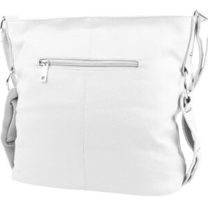 Biela moderná crossbody dámska kabelka 67-MH